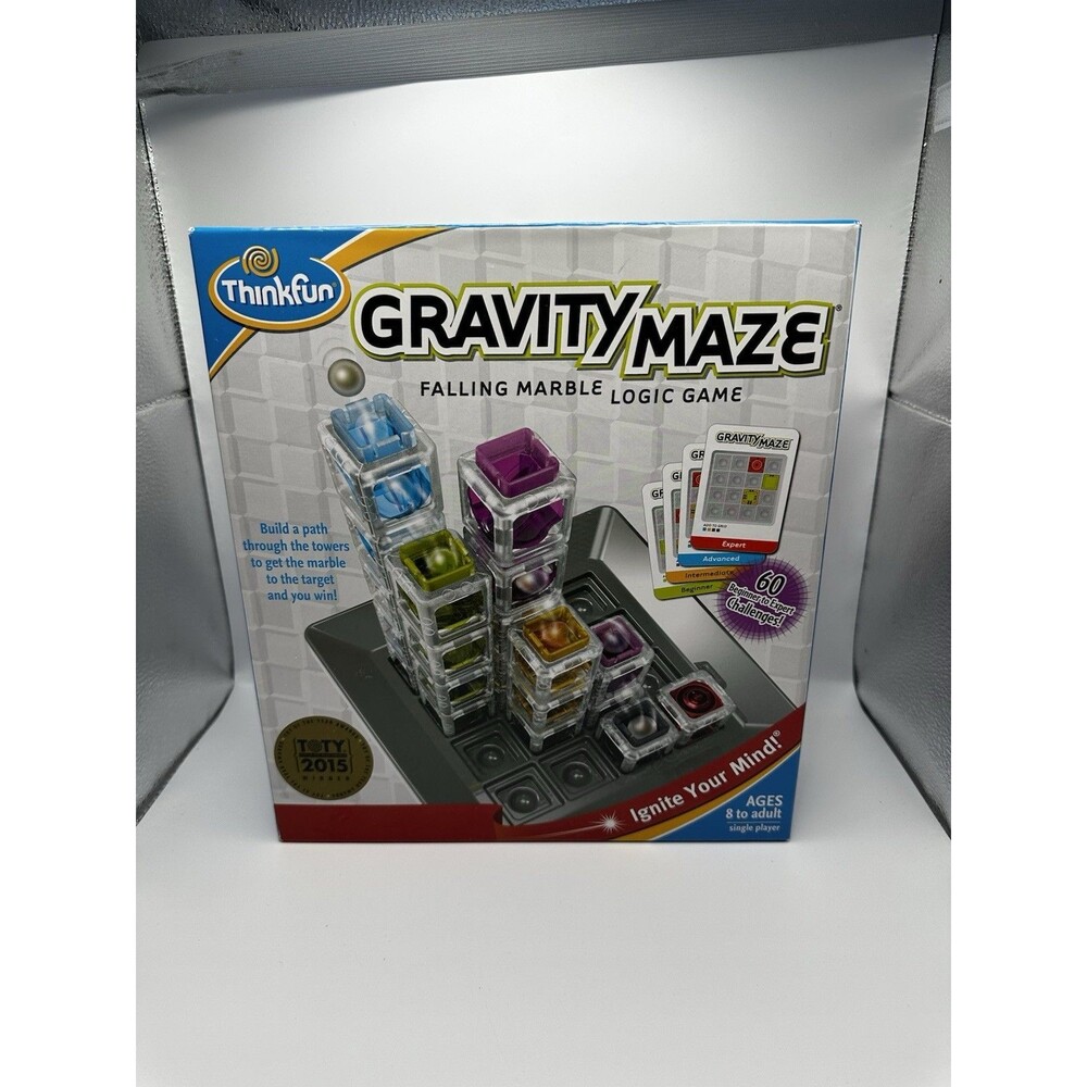 ThinkFun Gravity Maze Falling Marble Logic Game - TOTY 2015 Winner, Complete Set